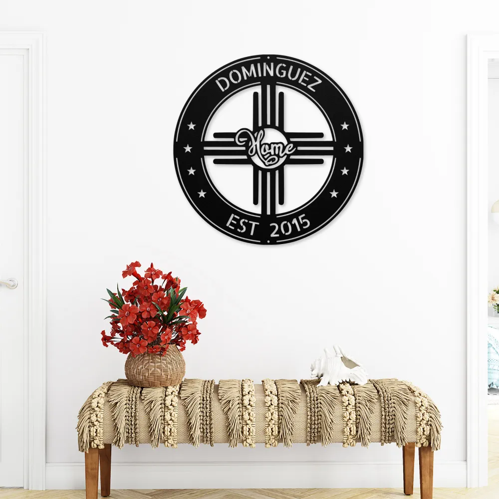 Personalized New Mexico State Metal Sign